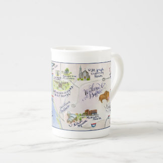 Welcome to Buffalo Map Bone China Mug