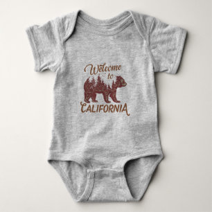 Welcome to California Bear Baby Bodysuit
