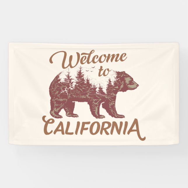Welcome to California Bear Banner (Horizontal)