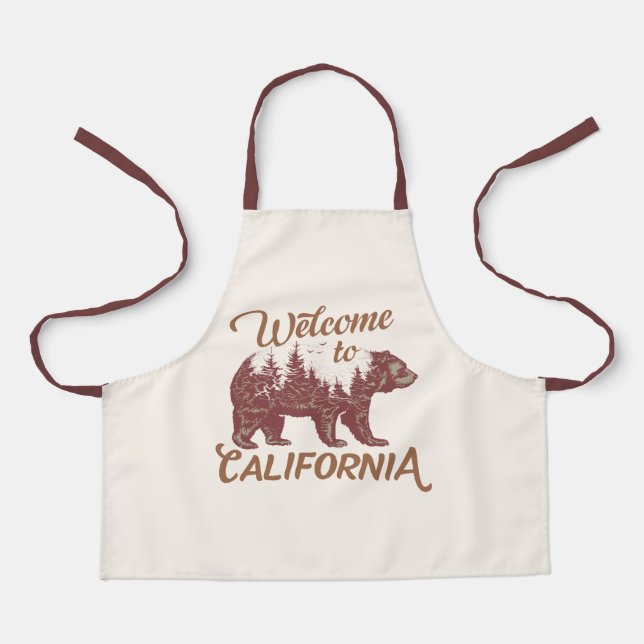 Welcome to California Bear Forest  Apron (Front)
