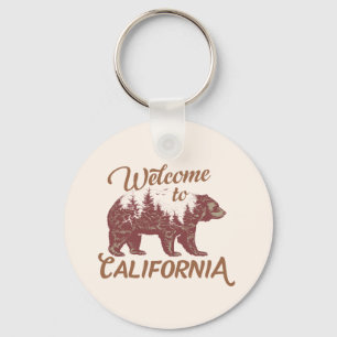 Welcome to California Bear Forest  Key Ring
