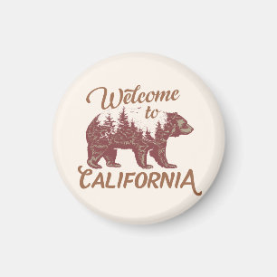 Welcome to California Bear Forest  Magnet
