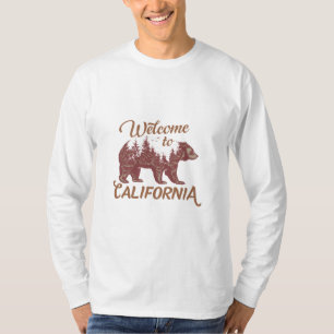 Welcome to California Bear Forest Paper T-Shirt