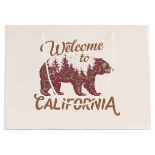 Welcome to California Bear Large Gift Bag