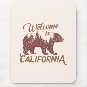 Welcome to California Bear Mouse Mat