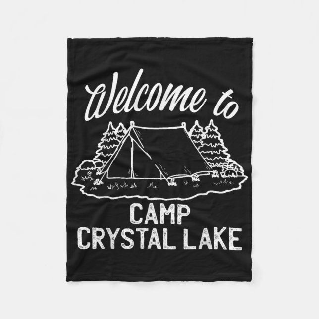 Welcome To Camp Crystal Lake  Fleece Blanket (Front)