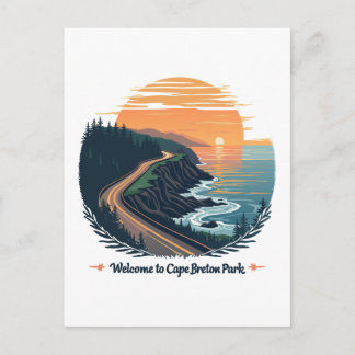 Welcome to Cape Breton Highlands National Park Holiday Postcard