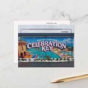 Welcome to Celebration Key Grand Bahama Island Postcard