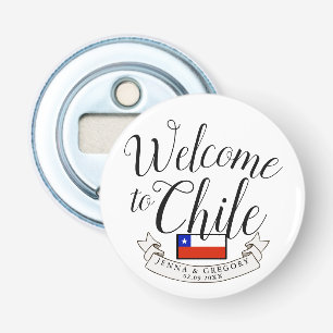 Welcome to Chile Destination Wedding Custom Bottle Opener