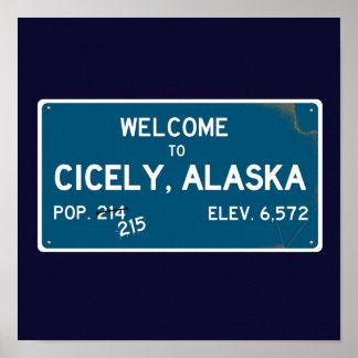 Welcome To Cicely Alaska  Northern Exposure Poster
