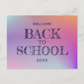 welcome to class postcard