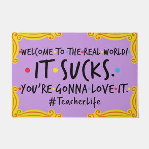 Welcome To Classroom Door Mat, Funny Teacher Gifts Doormat