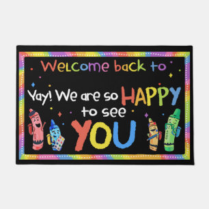 Welcome To Classroom Door Mat, Funny Teacher Gifts Doormat