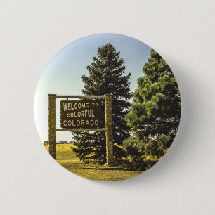 Welcome to Colourful Colorado 6 Cm Round Badge