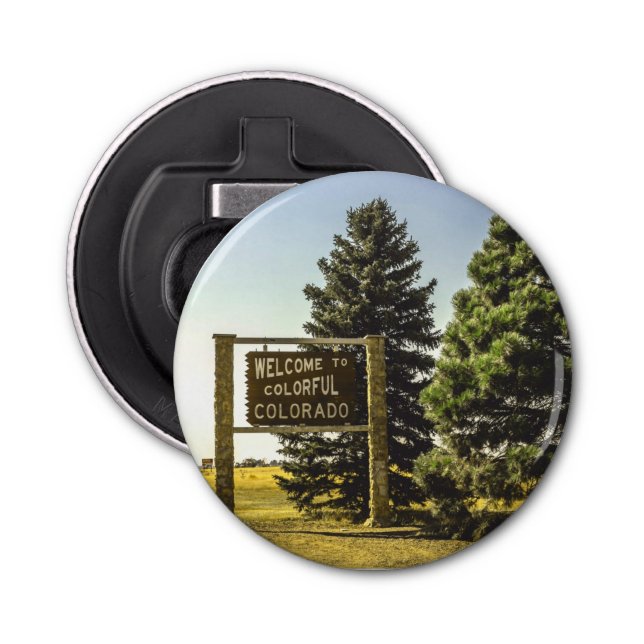 Welcome to Colourful Colorado Bottle Opener (Front)