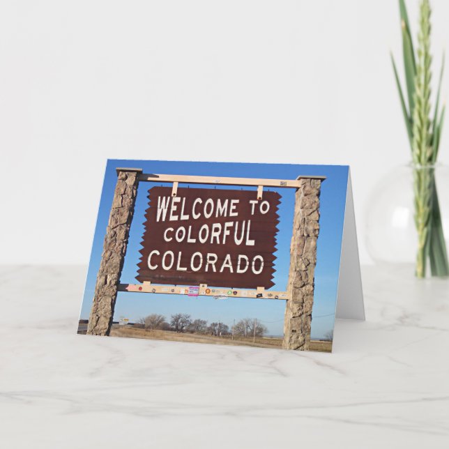 Welcome to Colourful Colorado Card (Front)