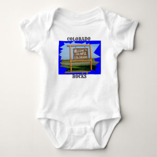 Welcome to Colourful Colorado Infant Body T-Shirt Baby Bodysuit