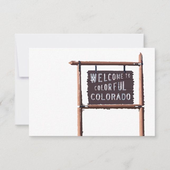 welcome to colourful colorado invitation (Front)