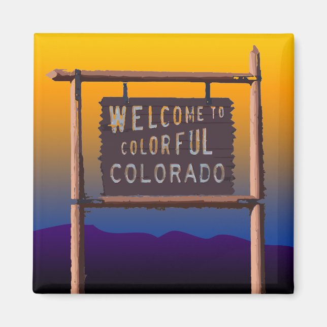 welcome to colourful colorado magnet (Front)