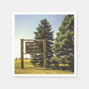 Welcome to Colourful Colorado Napkin