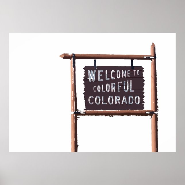 welcome to colourful colorado poster (Front)
