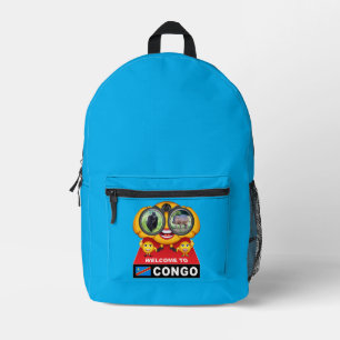 Welcome to Congo Printed Backpack