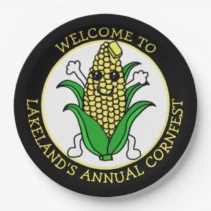 Welcome to Cornfest Personalised   Paper Plate