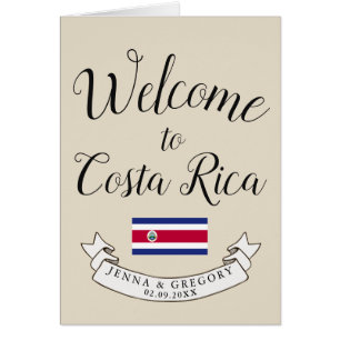 Welcome to Costa Rica   Destination Wedding Custom