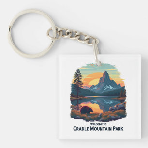 Welcome to Cradle Mountain National Australian  Key Ring