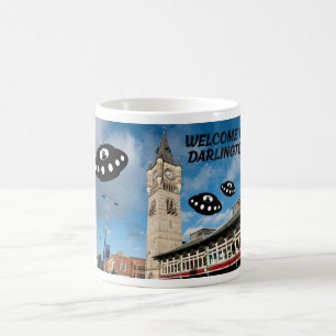 Welcome to Darlington with some extraterrestrial Coffee Mug