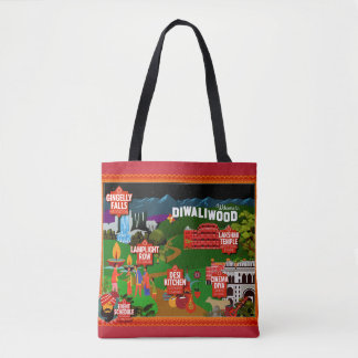 Welcome to Diwaliwood Map! Tote Bag