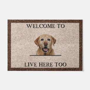 Welcome To Dog Home Mat, Lovely Dog Doormat