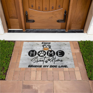 Welcome to [Dog’s Name]’s Home Sweet Home Doormat