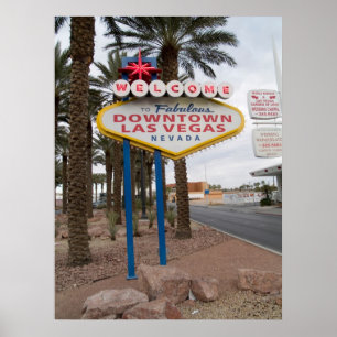 Welcome to Downtown Las Vegas Poster Print