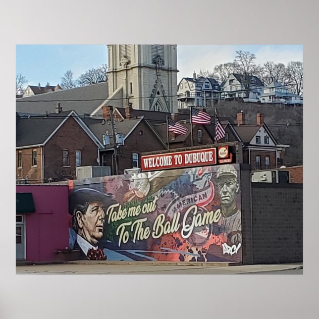 Welcome to Dubuque, Iowa Keepsake Souvenir  Poster (Front)