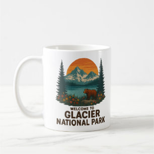 Welcome to Embroidery Glacier National USA Park Coffee Mug