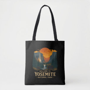 Welcome to Embroidery Yosemite National USA Tote Bag