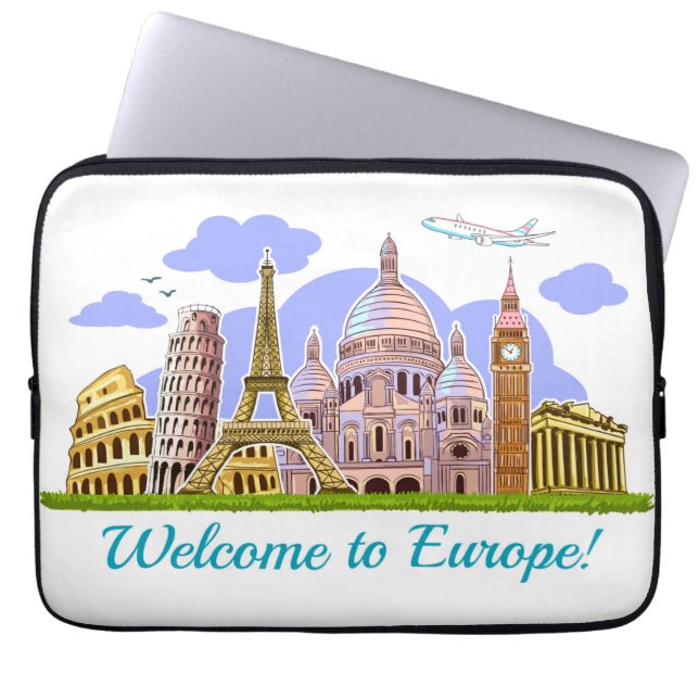 Welcome to Europe Laptop Sleeve (Front)