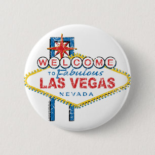 Welcome to Fabulous Las Vegas 6 Cm Round Badge