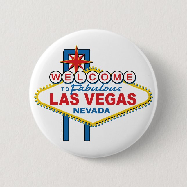 Welcome to Fabulous Las Vegas 6 Cm Round Badge (Front)