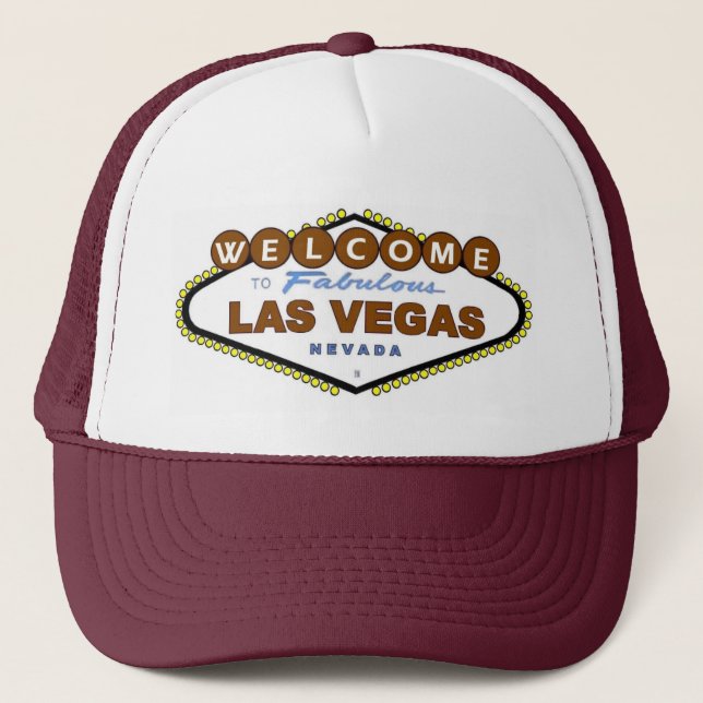Welcome to Fabulous Las Vegas Brown Cap (Front)