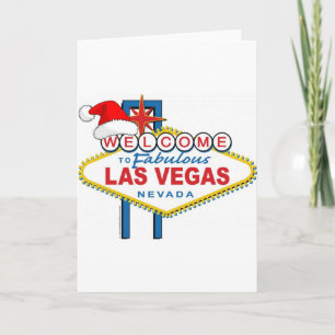 Welcome to Fabulous Las Vegas Christmas Holiday Card