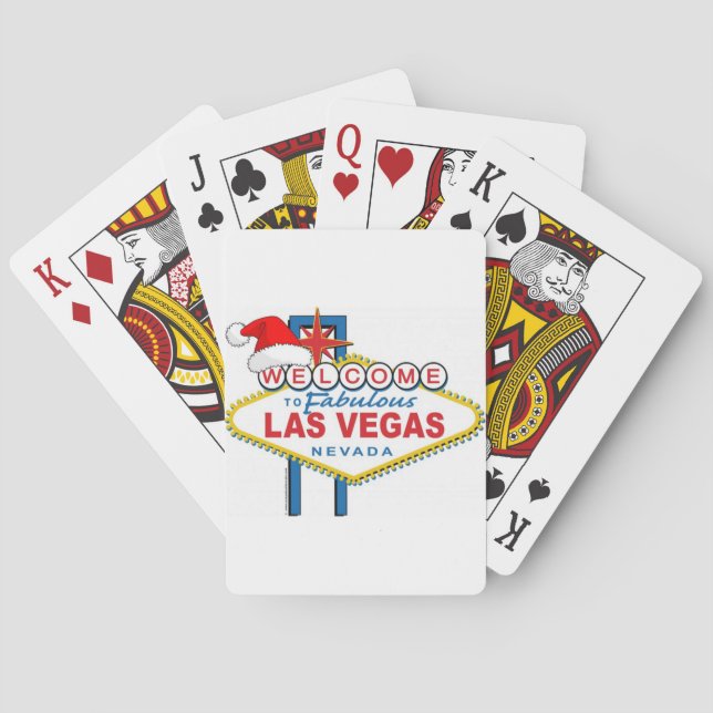 Welcome to Fabulous Las Vegas Christmas Playing Cards (Back)