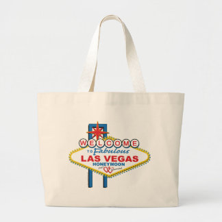 Welcome to Fabulous Las Vegas Honeymoon Large Tote Bag