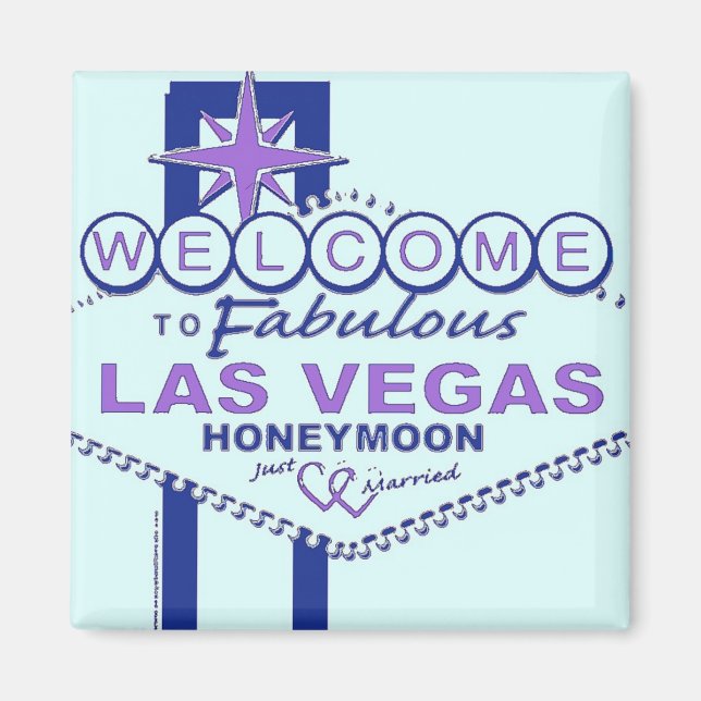 Welcome to Fabulous Las Vegas Honeymoon Magnet (Front)