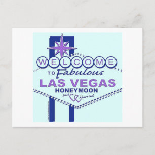 Welcome to Fabulous Las Vegas Honeymoon Postcard