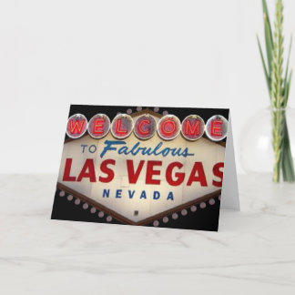 Welcome to Fabulous Las Vegas Invitation Card