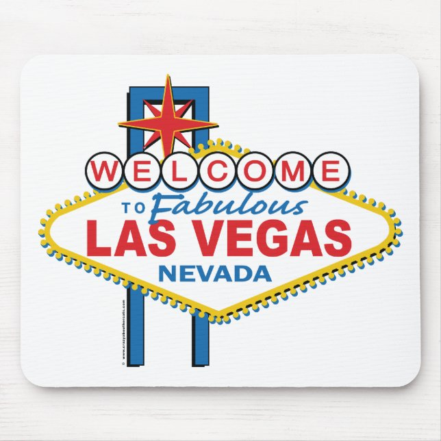 Welcome to Fabulous Las Vegas Mouse Mat (Front)