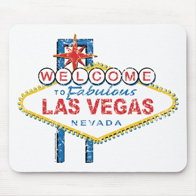 Welcome to Fabulous Las Vegas Mouse Mat (Front)