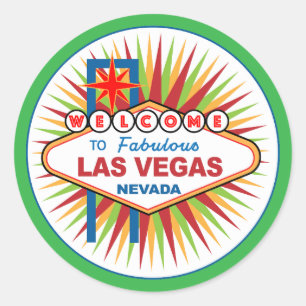 Welcome to Fabulous Las Vegas Nevada Classic Round Sticker